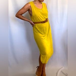 AERIE shift silhouette sleeveless linen dress - perfect for layering!